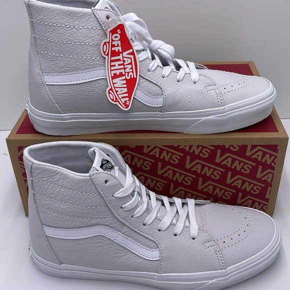 Vans WMNS White High-Top Sneakers Sk8-Hi Tapered
Leather Nimbus Cloud - Picture 2 of 16